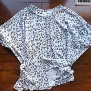 Leopard Boxy Top - Size L